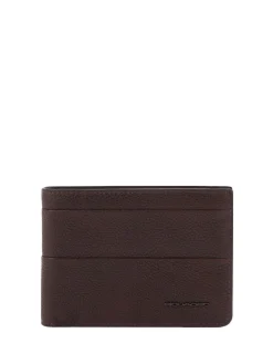 PAAVO Portafoglio portamonete pelle con flap