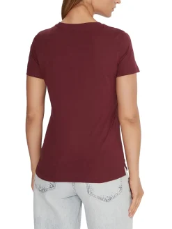 PEARLS LOVE TRIANGLE T-shirt con stampa e applicazioni