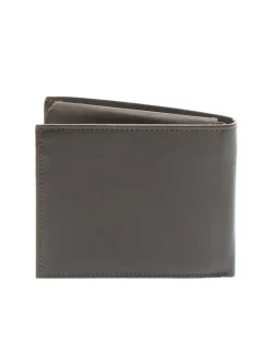PLAIN Portafoglio in pelle con flap