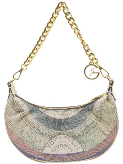 PLANETARIUM Borsa hobo mezzaluna con tracolla