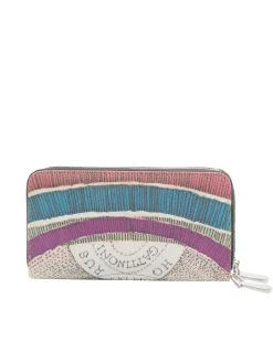 PLANETARIUM Portafoglio grande double zip