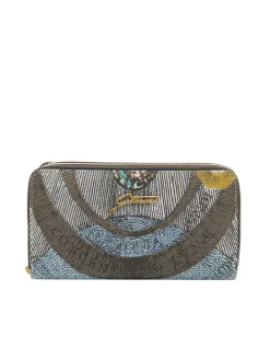 PLANETARIUM Portafoglio grande double zip