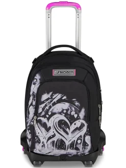 PLUMPY LINE GIRL Zaino trolley sdoppiabile