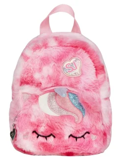 PLUSHY ANIMALS Mini zainetto in pelliccetta