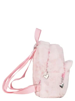 PLUSHY ANIMALS Mini zainetto in pelliccetta