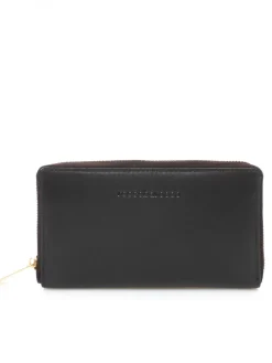 Portafoglio grande zip around in pelle