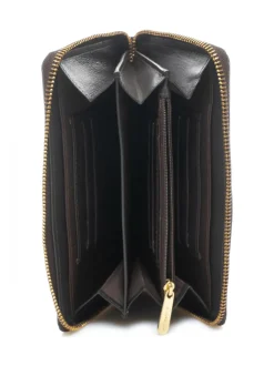 Portafoglio grande zip around in pelle