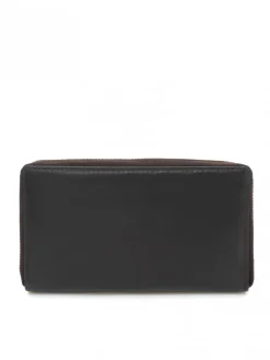 Portafoglio grande zip around in pelle