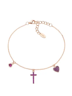 PREGA E AMA LUXURY Bracciale in argento croce