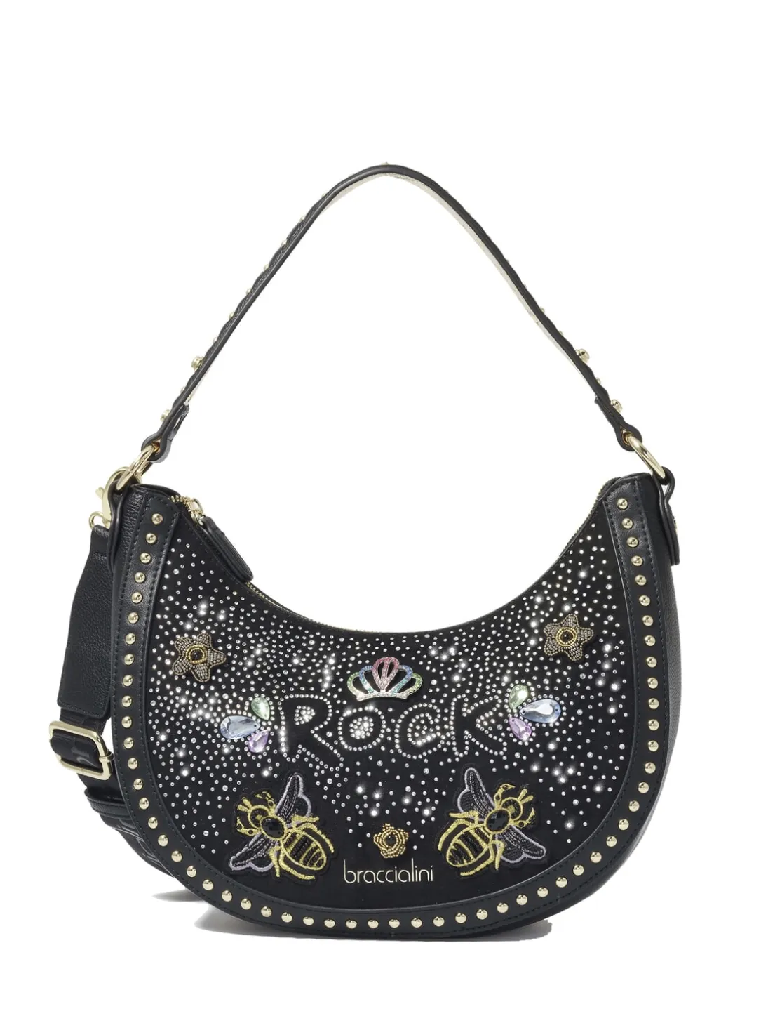 ROCK Borsa hobo a spalla con tracolla