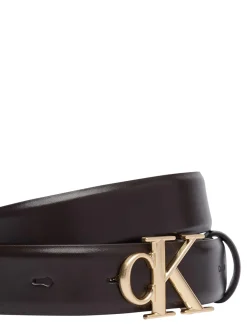 ROUND CK BUCKLE Cintura in pelle