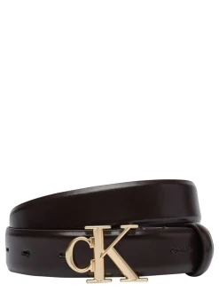 ROUND CK BUCKLE Cintura in pelle
