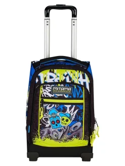 SCHOOL SKATE Zaino trolley 2 ruote, fisso