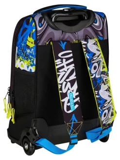 SCHOOL SKATE Zaino trolley 2 ruote, fisso