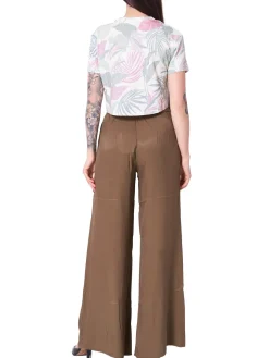 SCRIPT CROP T-Shirt in cotone