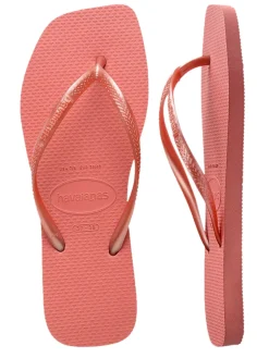 SLIM SQUARE Infradito punta quadrata