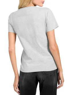 SS CN KRYSTAL TRIANGLE T-shirt manica corta borchie e strass