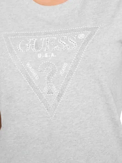 SS CN KRYSTAL TRIANGLE T-shirt manica corta borchie e strass