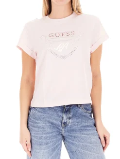 STARS T-shirt con stampa e borchiette