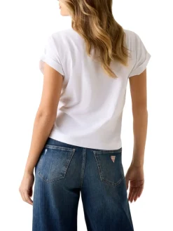 STARS T-shirt con stampa e borchiette