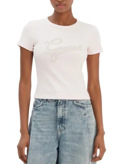STUDS SCRIPT T-shirt manica corta slim fit