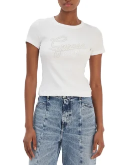STUDS SCRIPT T-shirt manica corta slim fit