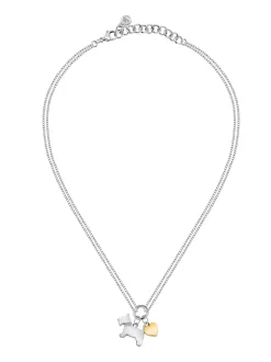TALISMANI Collana in acciaio con cristalli