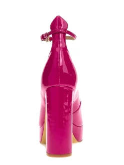 TEMIS Décolleté vernice con cinturino