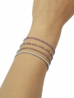 TENNIS MANIA Bracciale con zirconi arancioni