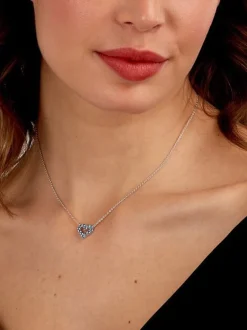 TESORI Collana con cuore e zirconi