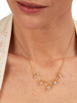 TESORI Collana con zirconi a goccia