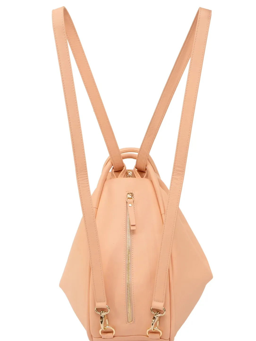 TRIO Zaino sacca in pelle nappa