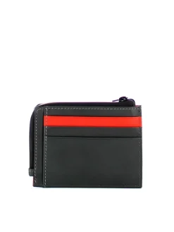 URBAN Portacard con zip, in pelle