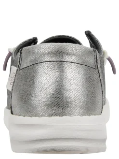 WENDY METALLIC SPARKLE Scarpa easy on in tessuto glitterato