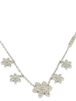 WHITE LOTUS Collana motivo multi loto