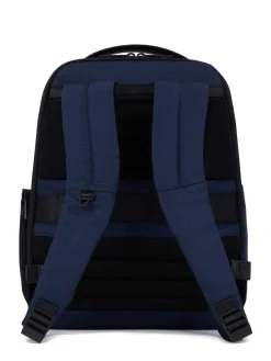 WOLLEM Zaino in pelle e tessuto, porta pc 14"