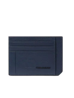 W137 Porta carte di credito piatto in pelle