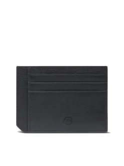 W137 Porta carte di credito piatto in pelle