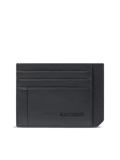W137 Porta carte di credito piatto in pelle